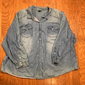 Torrid Light Blue Denim Shirt